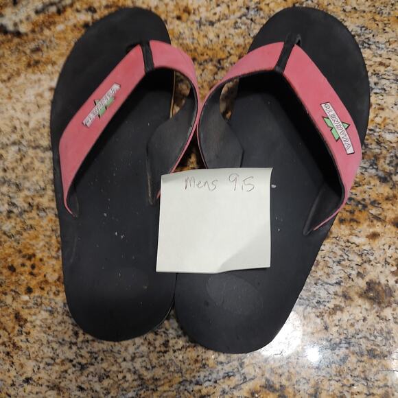 Rare Vuarnet Men's Flip Flops Size 9.5 Black & Pink - ID: Vuarnet - Picture 9 of 9